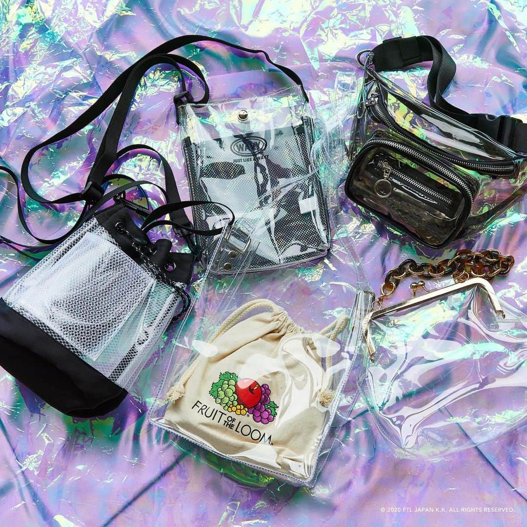 WEGOさんのインスタグラム写真 - (WEGOInstagram)「ㅤㅤㅤㅤㅤㅤㅤㅤㅤㅤㅤㅤㅤㅤ ✔clear bag ¥1,099(tax in)～ size：F ✔WEGO別注clear shoulder bag(FRUIT OF THE LOOM) ￥3,959(tax in) size：F ㅤㅤㅤㅤㅤㅤㅤㅤㅤㅤㅤㅤㅤㅤ #WEGO #ウィゴー #fruitoftheloom #別注 #clear #クリア #bag #バッグ #shoulderbag #ショルダーバッグ #waistbag #ウエストバッグ #unisex #ユニセックス #ladies #レディース #mens #メンズ」7月25日 16時01分 - wego_official