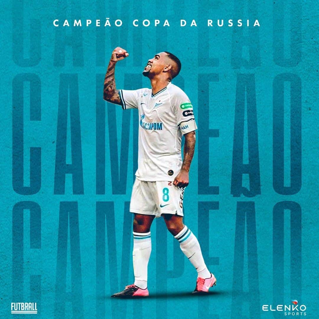 マウコム・フィリペ・シウヴァ・デ・オリヴェイラのインスタグラム：「🏆⚽️💙🤍🎉 a glória é de Deus 🙏🏾 #copadarussia」