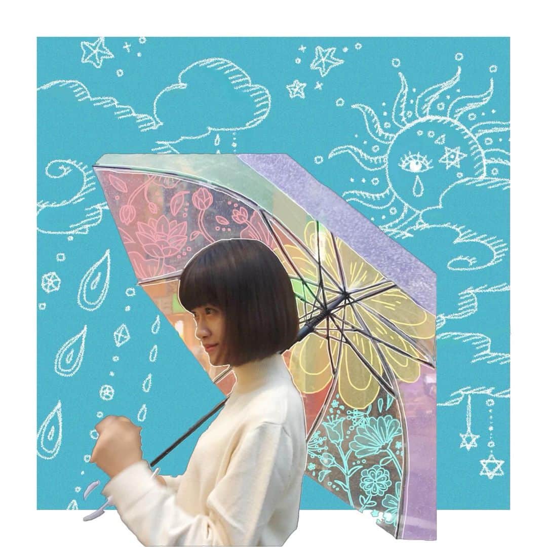 小西桜子さんのインスタグラム写真 - (小西桜子Instagram)「雨ですね☔︎ 6月に描いた落書き。」7月25日 22時25分 - sakurako_kns