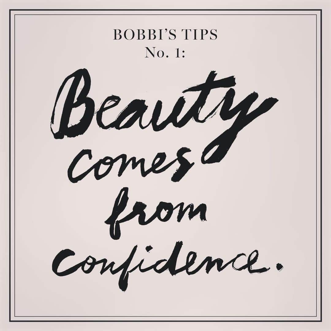 ボビー・ブラウンのインスタグラム：「Confidence comes from being comfortable in your skin. Be you.」