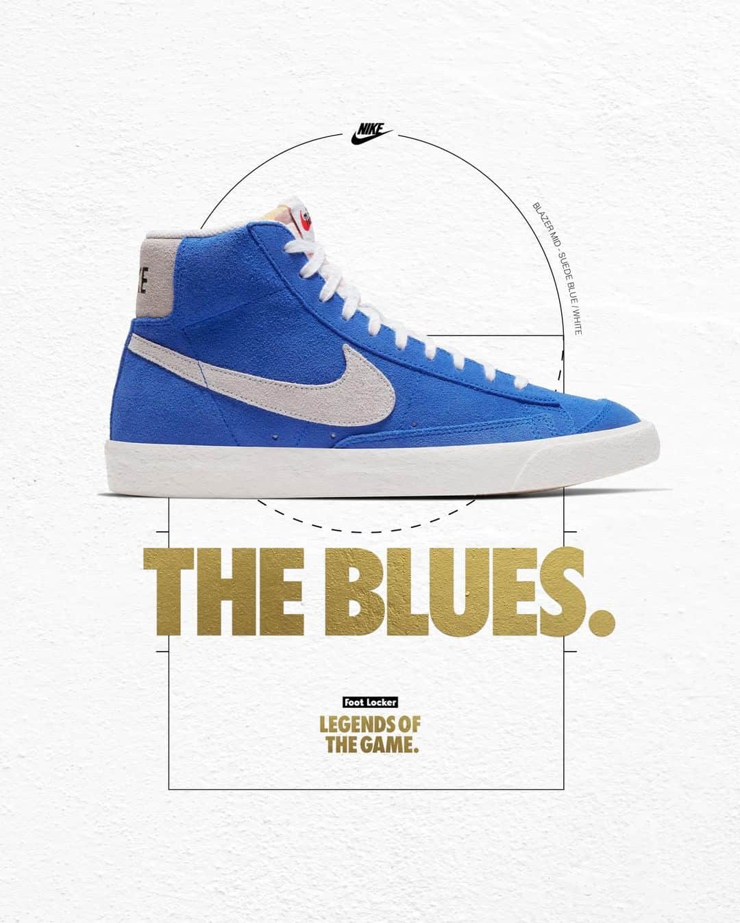 Foot Lockerさんのインスタグラム写真 - (Foot LockerInstagram)「True Blue 🔵 Grab the #nike Blazer online! #LOTG」7月25日 23時00分 - footlocker
