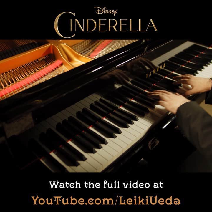Leiki Uedaのインスタグラム：「New video released! "A Dream is a Wish Your Heart Makes" from Cinderella.   I learnt a lot from Lyapunov, Glazunov and Rachmaninoff when arranging this piece to solo piano.」