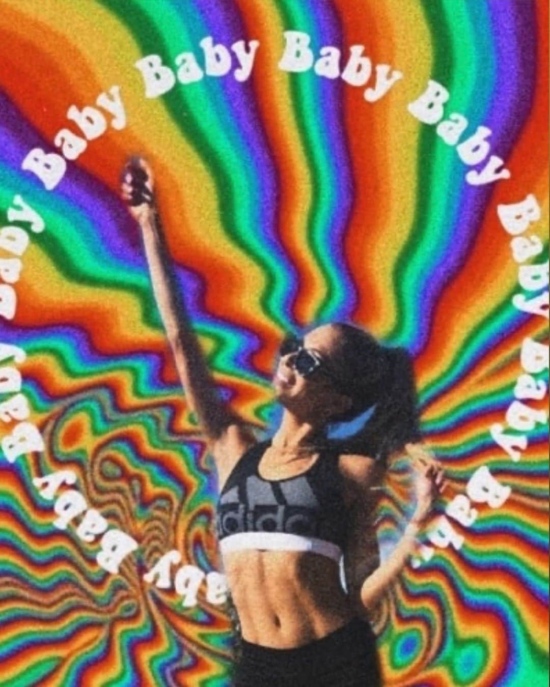 マンディー・ジルーのインスタグラム：「I love this cause rainbows! Lol.. cute art by @mandy_jiroux_love 😌✨🌈」