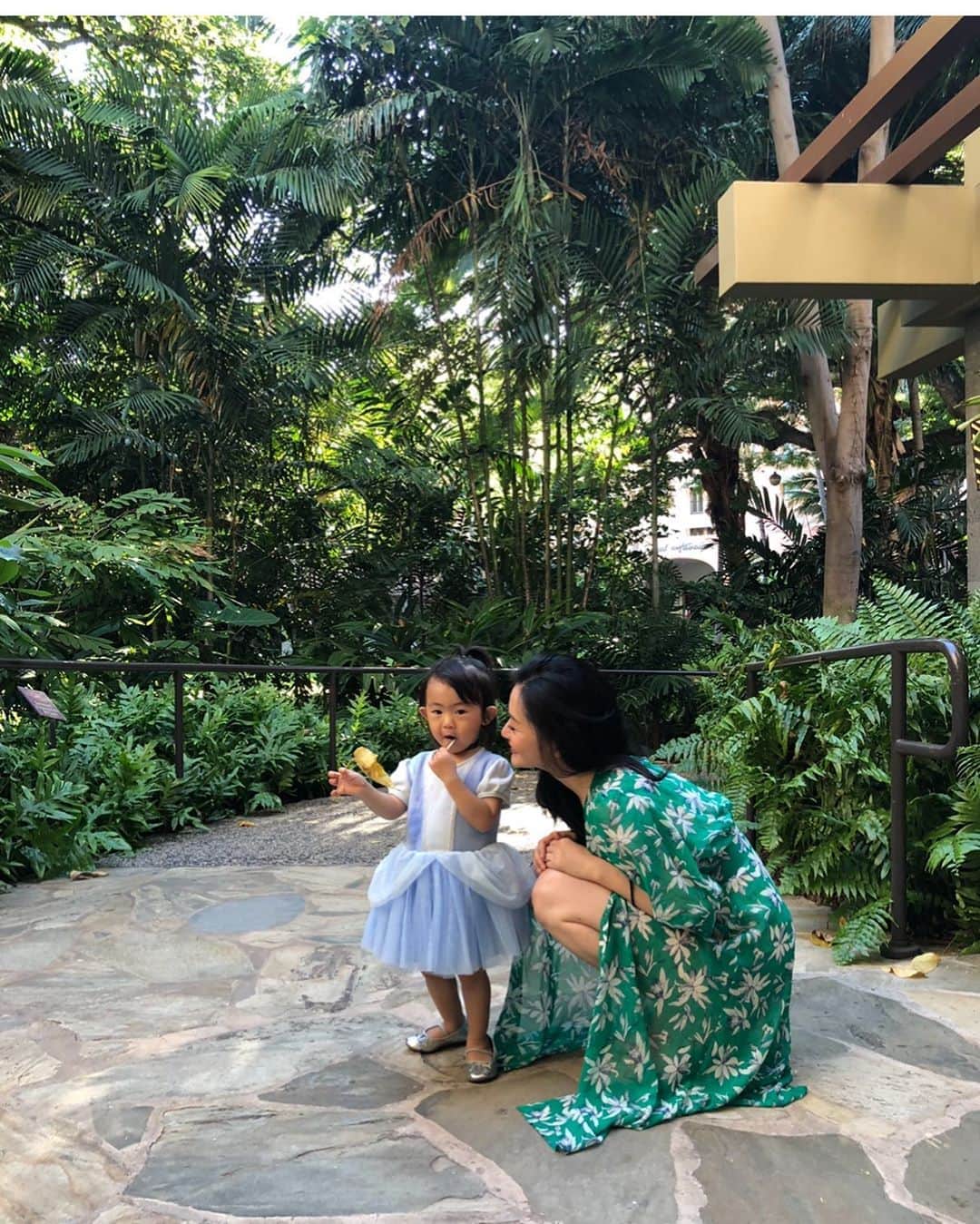 山口愛実のインスタグラム：「🌴🌴🌴🌴🐒🌴🌴  with My little princess👸」