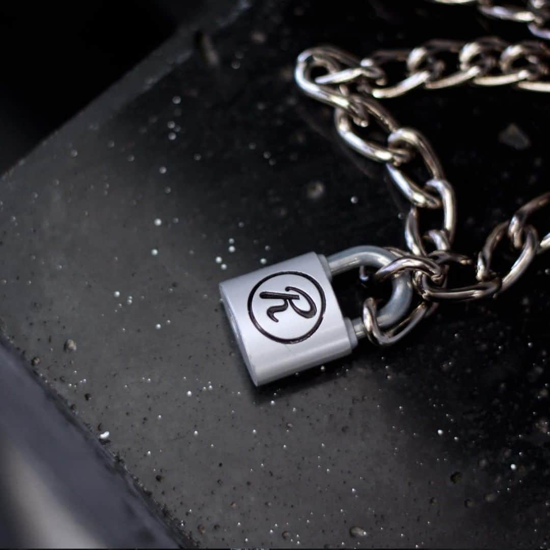 のインスタグラム：「The Rabbit ‘R’ Padlock-  Inspired by the lock’n’chain worn by the almighty anti-saint Sid Vicious, it was given to him by The Pretenders guitar slinger/slayer Chrissie Hynde. The story goes that he lost the keys and was unable to take it off… certainly sealing its place next to the safety pin in the Accessory Hall of Fame.  This is Punk History rewritten for 2020 and beyond. ⁠ ⁠ Available from the online store」