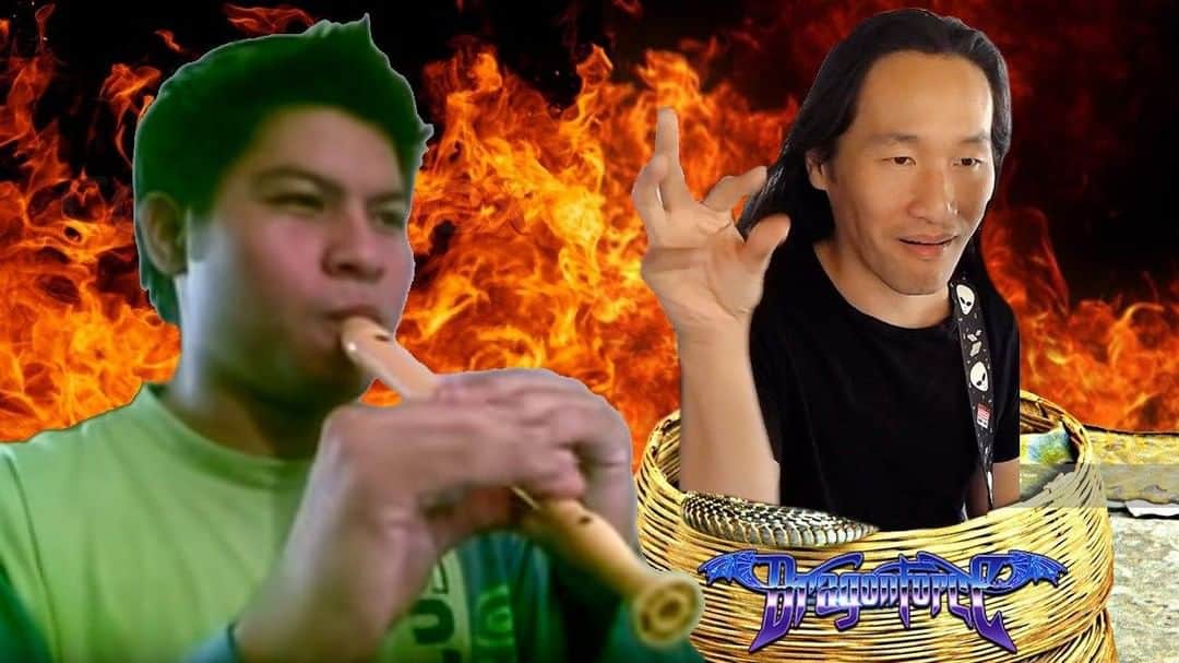 DragonForceさんのインスタグラム写真 - (DragonForceInstagram)「VIDEO: Have you seen this insane flute cover of Through the Fire and Flames? This absolutely shreds! Link on bio and stories or watch on our youtube. Sub to it! @DragonForceHQ reaction time with @hermanli #dragonforce」7月26日 1時00分 - dragonforcehq