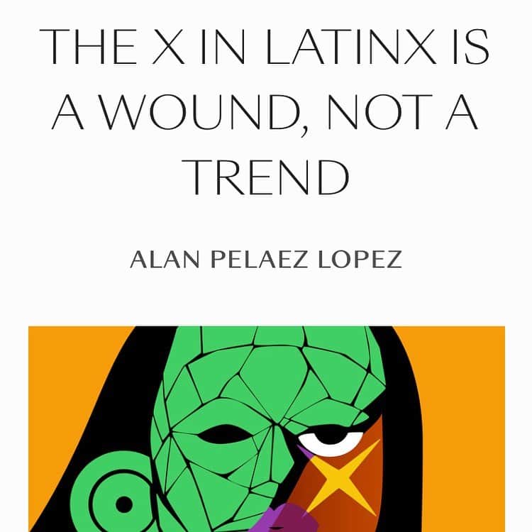 サラ・ラミレスさんのインスタグラム写真 - (サラ・ラミレスInstagram)「Read.  The X In Latinx Is A Wound, Not A Trend  by @migrantscribble 🙌🏽♥️  http://www.alanpelaez.com/bookings/  https://www.colorbloq.org/the-x-in-latinx-is-a-wound-not-a-trend」7月26日 1時02分 - therealsararamirez