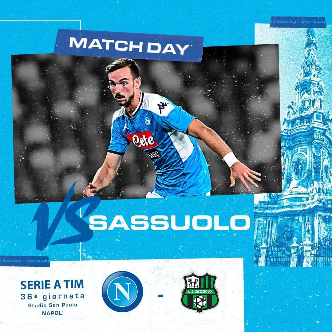 SSCナポリさんのインスタグラム写真 - (SSCナポリInstagram)「📌 25 luglio - 21:45 CEST 🏟 Stadio San Paolo ⚽️ #NapoliSassuolo 🇮🇹 @SerieA  💙 #ForzaNapoliSempre」7月26日 1時05分 - officialsscnapoli