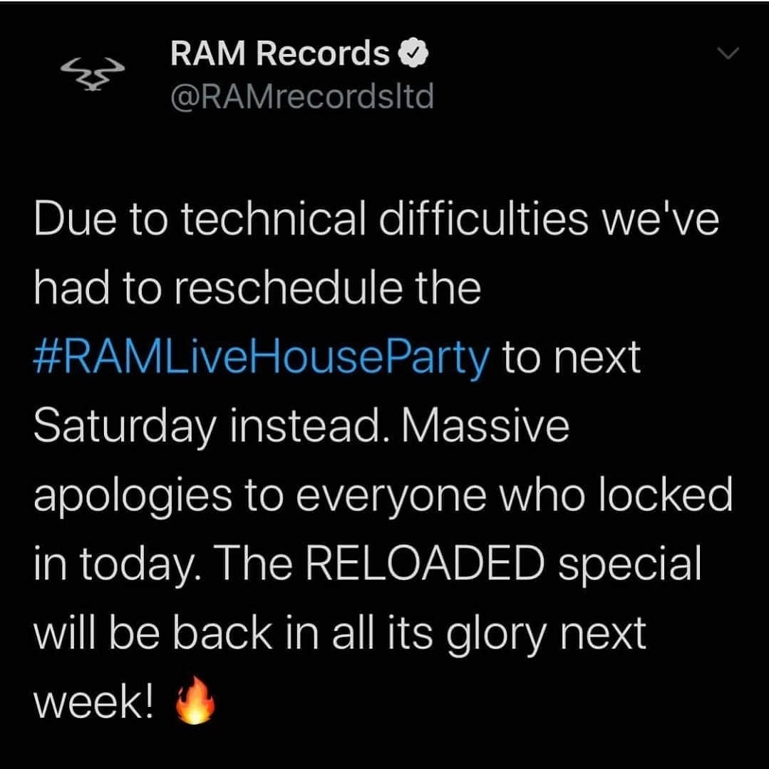 DJ Mel Clarkeさんのインスタグラム写真 - (DJ Mel ClarkeInstagram)「Reschedule the reload! See you all next week 😉 @ramrecords」7月26日 1時23分 - meldnb