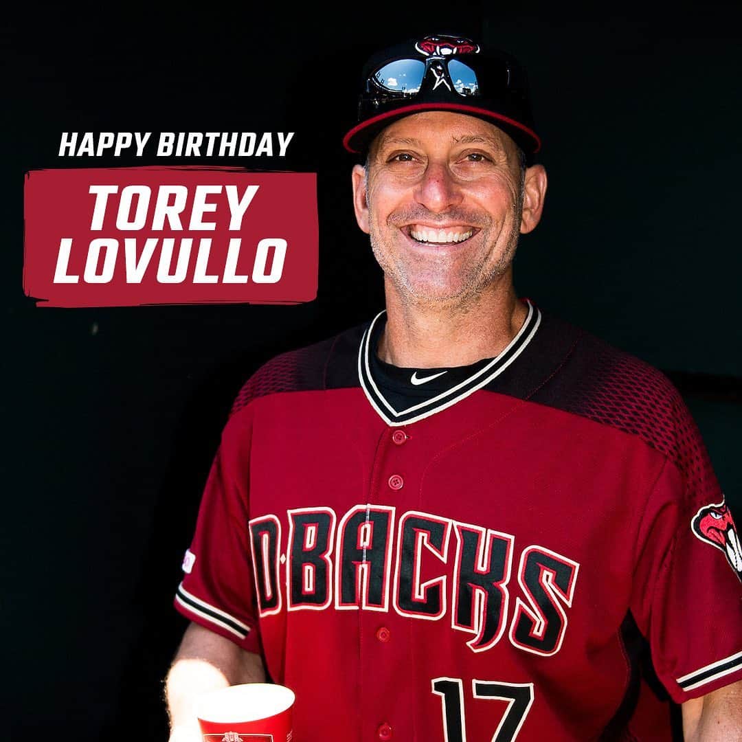 アリゾナ・ダイヤモンドバックスさんのインスタグラム写真 - (アリゾナ・ダイヤモンドバックスInstagram)「Happy birthday to our skipper, Torey Lovullo! 🎉」7月26日 1時37分 - dbacks