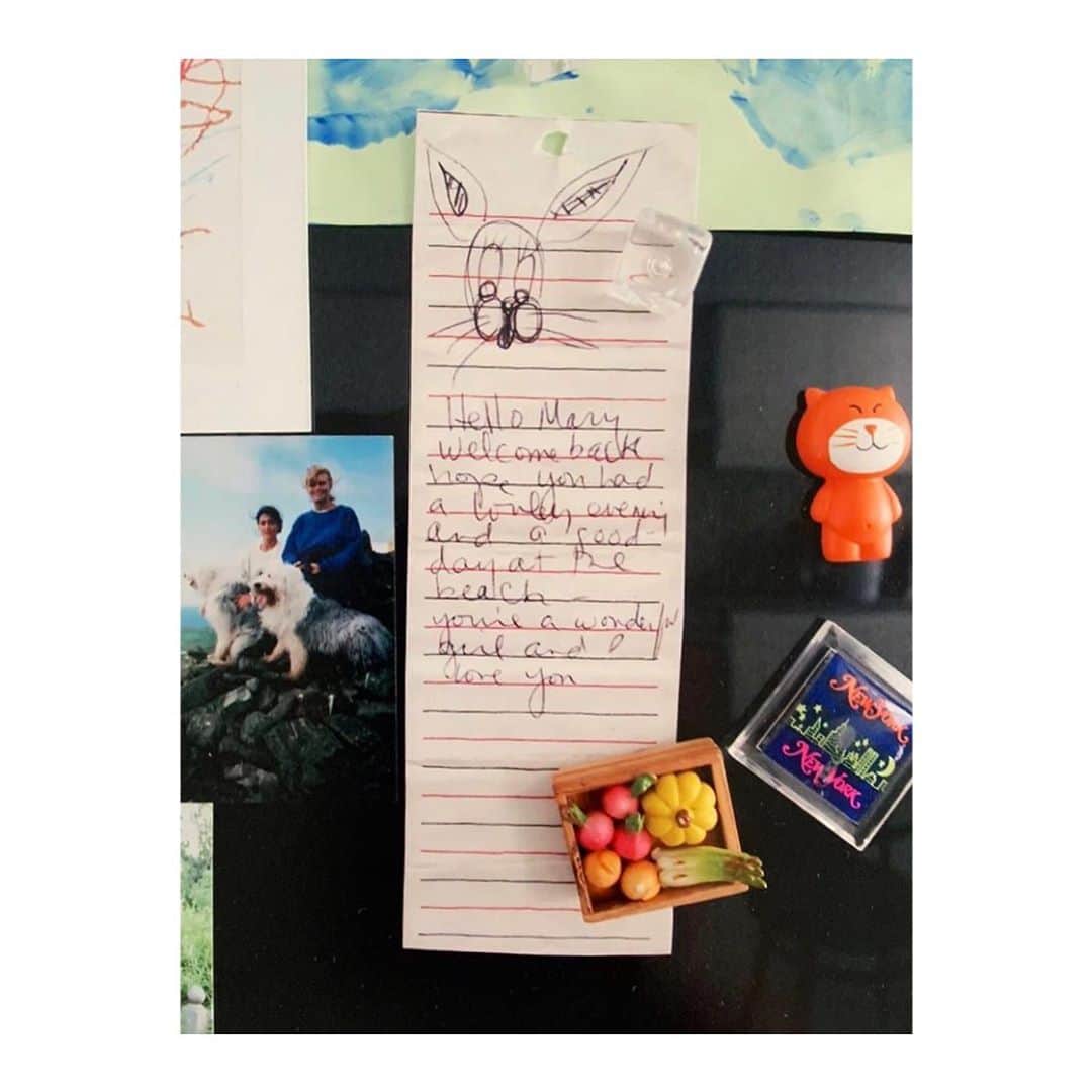 メアリー・マッカートニーさんのインスタグラム写真 - (メアリー・マッカートニーInstagram)「#fridgedoor with a sweet note attached that my mum left me one evening x Mary」7月26日 2時53分 - marymccartney