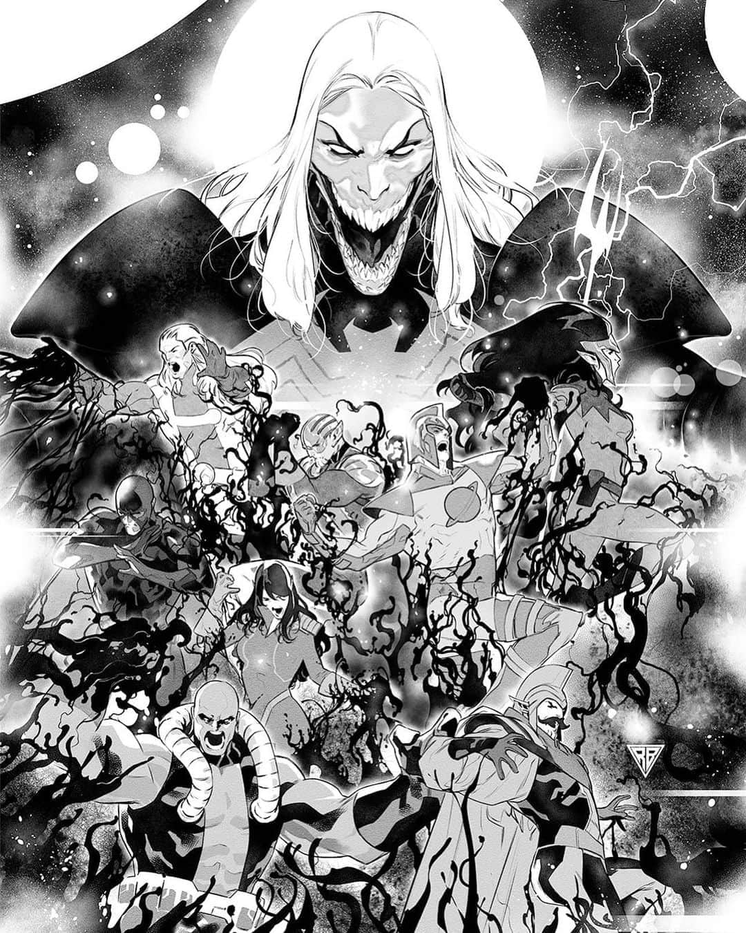 RB Silvaのインスタグラム：「WEB OF VENOM: EMPYRE’S END #1 Variant cover.」