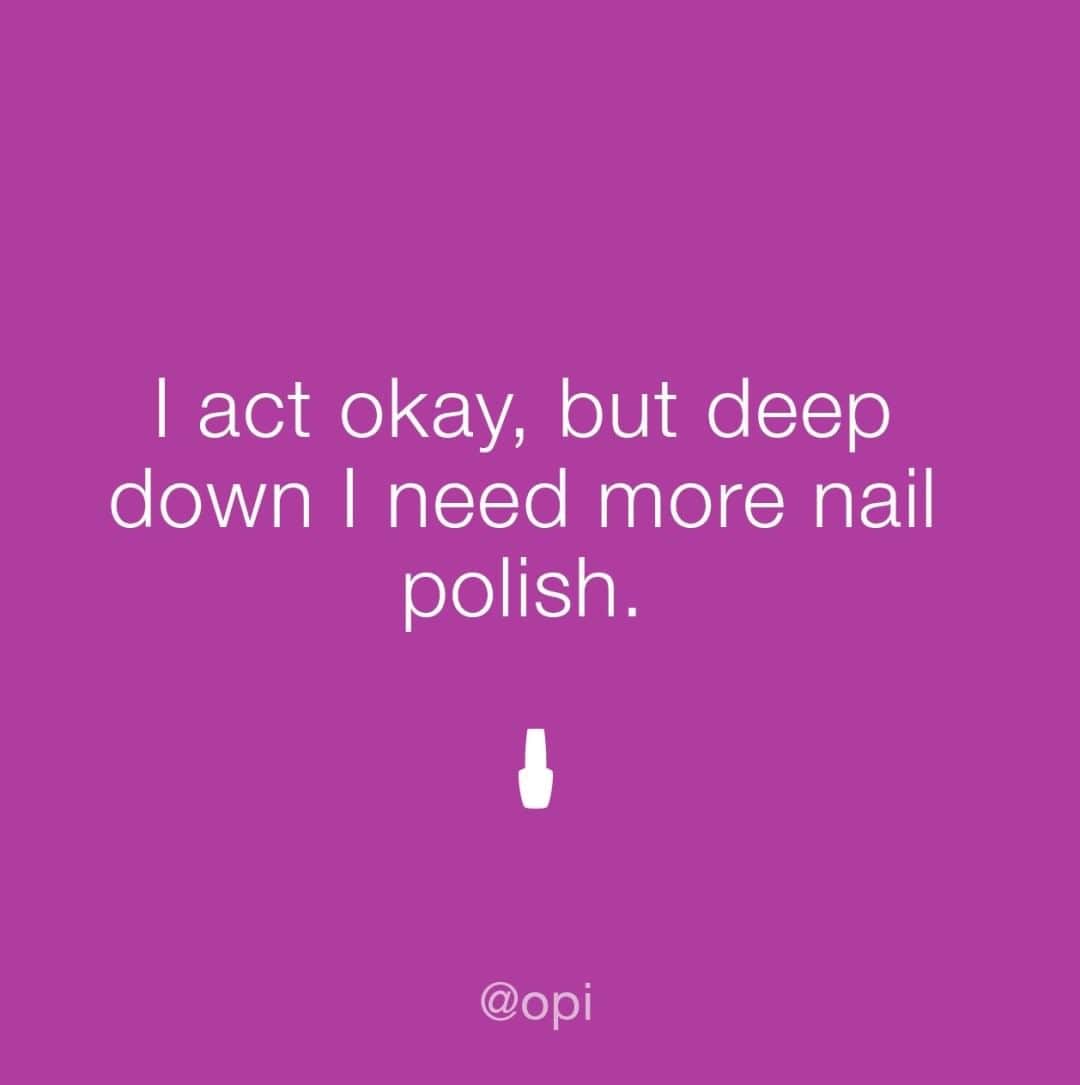 OPIさんのインスタグラム写真 - (OPIInstagram)「#OPIObsessed 💅 Which shades do you have on your list?   #ColorIsTheAnswer #OPIObsessed #Nails #NailSwag #Funny #NailQuote #Meme #NailPolish⁠ #NailTech #Relatable #Mani #Manicure #Color」7月26日 6時20分 - opi