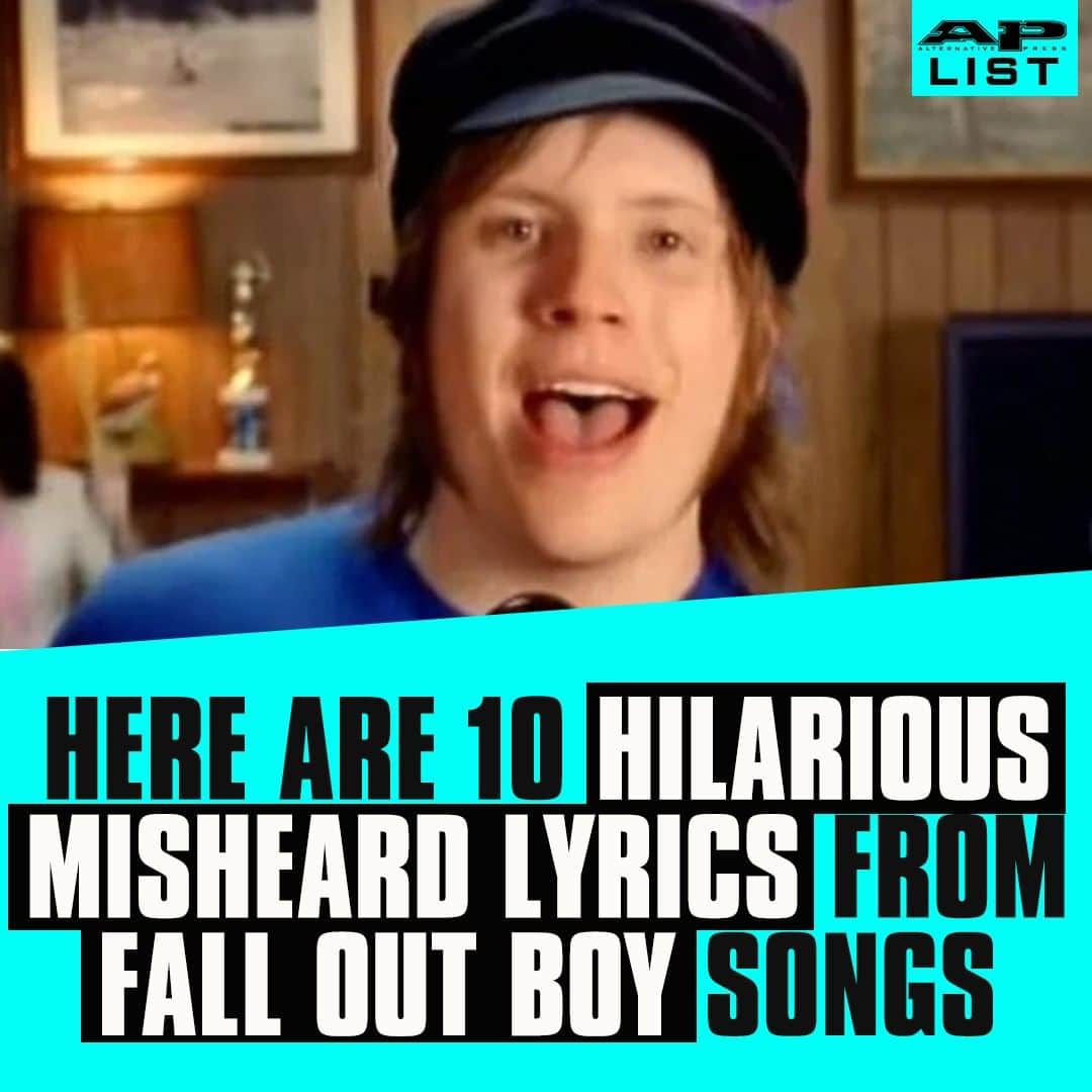 Alternative Pressさんのインスタグラム写真 - (Alternative PressInstagram)「Sometimes figuring out @falloutboy’s lyrics is more than we bargained for, but we wouldn’t have it any other way ⁠ LINK IN BIO⁠ .⁠ .⁠ .⁠ #falloutboy #fob #falloutboylyrics #foblyrics #misheardlyrics #misheardmusiclyrics #alternativepress #altpress」7月26日 10時30分 - altpress
