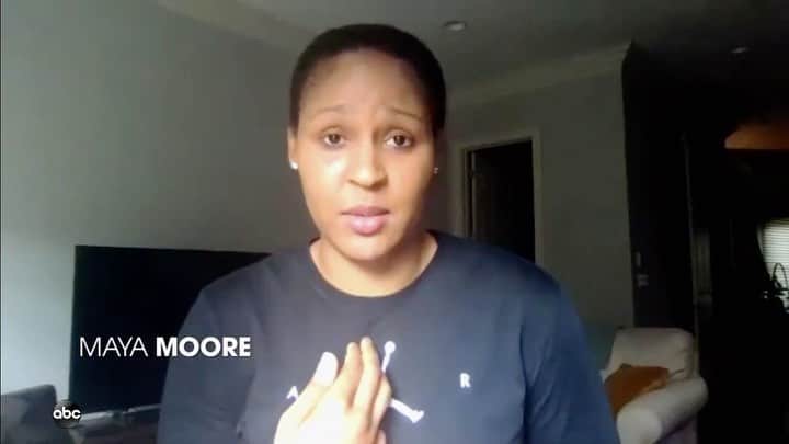アメリカン・ブロードキャスティング・カンパニーのインスタグラム：「@mooremaya’s dedication to change is truly inspiring 👏 #NBARestart」