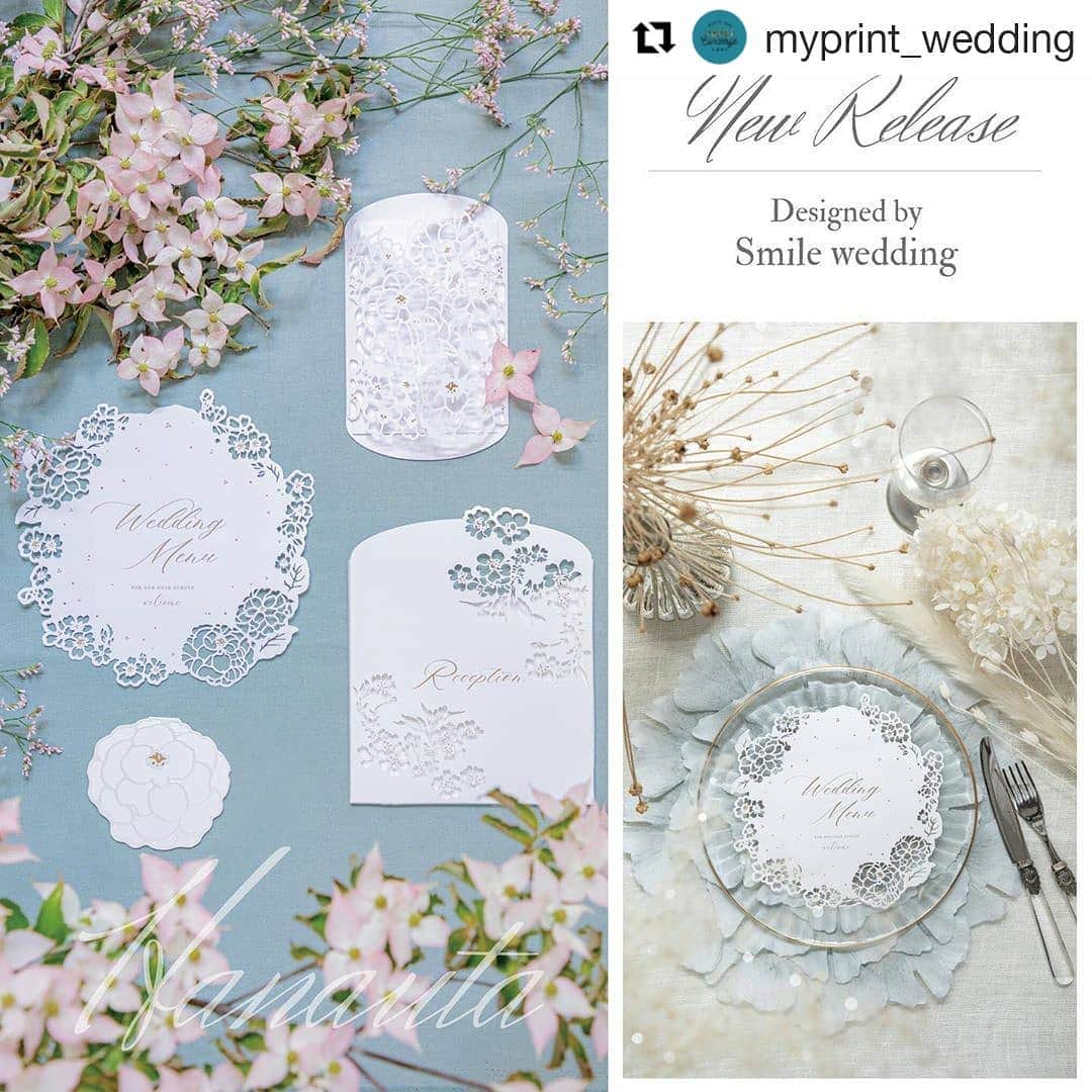 myprint_sapporoのインスタグラム：「＼ MYPRINT NEWS📢 ／﻿ 8月リリース新作情報﻿ ﻿ 「Smile wedding PAPER ITEMS」 の新商品4タイプが〈8月〉にリリース決定🕊﻿ ﻿ 今回は「華詩（ハナウタ）」をご紹介💕﻿ ﻿ 商品名の　華詩　には﻿ ・花嫁の華やかさ﻿ ・家族を結び繁栄への願いを込めた 喜びを記すもの﻿ という意味が込められています👰﻿ ﻿ 純和風にぴったりのデザインと質感でありながら 繊細なレーザーカットとホワイトカラーで モダンなコーディネートにも映えるアイテムです😊﻿ ﻿ ﻿ ※商品については、式を挙げられる会場様へお問い合わせください﻿ ﻿  #マイプリント  #ペーパーアイテム #招待状 #結婚式準備 #結婚式準備中  #日本中のプレ花嫁さんと繋がりたい #装飾 #テーブルコーディネート #プレ花嫁 #2021夏婚 #2021秋婚 #2021春婚  #メニュー #席次表 #席札 #札幌花嫁 #北海道花嫁 #札幌プレ花嫁 #道産子花嫁 #札幌 #ホテルウェディング #ゲストハウスウェディング #レストランウェディング #レーザーカット #華やか #華 #花嫁会 #和婚 #2021冬婚 #札幌カフェ」