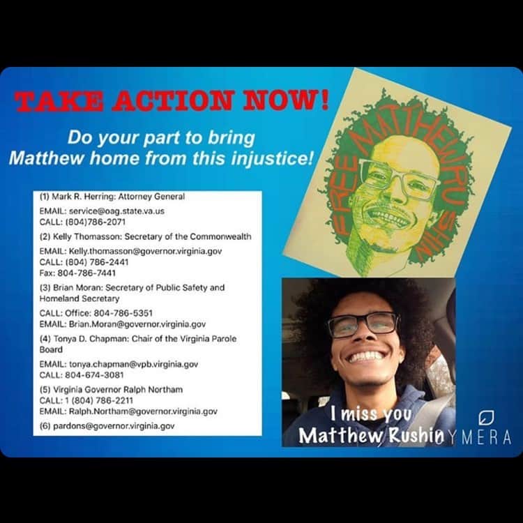 グレアム・ロジャースのインスタグラム：「Matthew needs medical attention that that was not afforded to him the night of the accident (Jan 4th, 2019). He’s been incarcerated since then so we need to put pressure on the Parole Board and the Governor of Virginia. The Absolute pardon packet in the hands of a special investigator. Please share his story and the points of contact for ppl to write and call. Matthew’s health is significantly deteriorating.」
