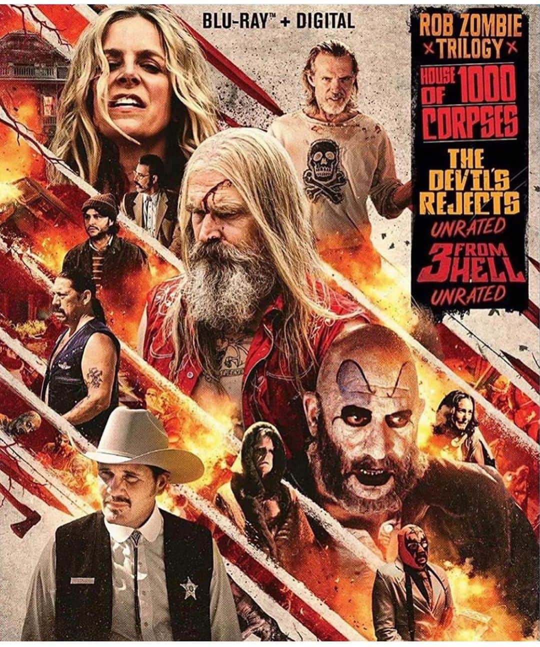 ロブ・ゾンビさんのインスタグラム写真 - (ロブ・ゾンビInstagram)「The gang’s all here! Check out the cover of the Firefly Trilogy. Lots of wacky fun to be had with this bunch of bananas! #robzombie #sherimoonzombie #sidhaig #billmoseley #jeffdanielphillips #richardbrake #dannytrejo #emiliorivera #chrishardwick #houseof1000corpses #thedevilsrejects #3fromhell」7月26日 22時24分 - robzombieofficial