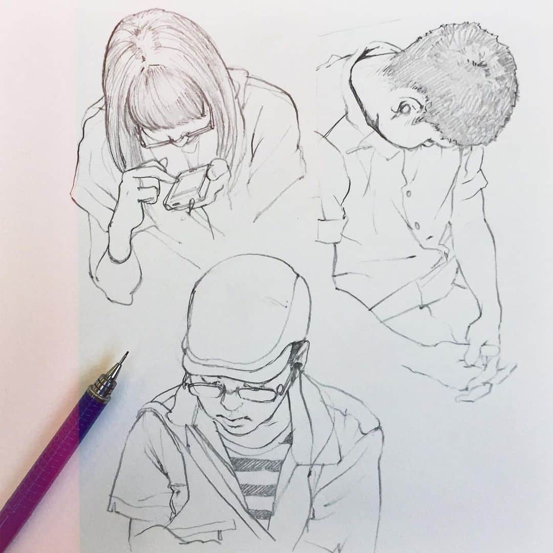 イリヤ・クブシノブ さんのインスタグラム写真 - (イリヤ・クブシノブ Instagram)「Some more Tokyo train sketches from 2015✨」7月26日 22時45分 - kuvshinov_ilya