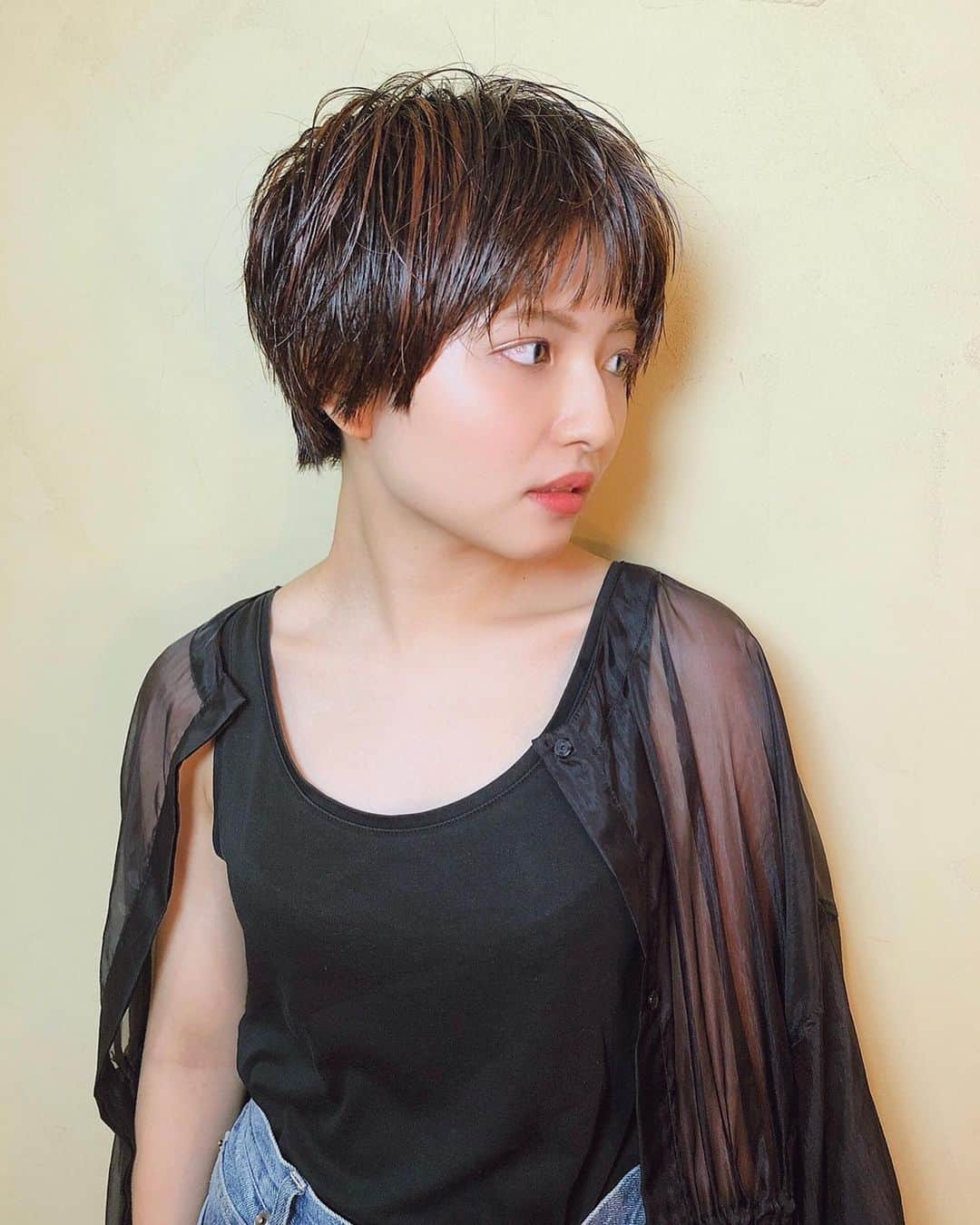 熊田和花さんのインスタグラム写真 - (熊田和花Instagram)「・ #wethairstyle  #shorthair  #orangehair  #salonmodel  ・ 📸@meeeg.s」7月26日 23時05分 - wa_flower_