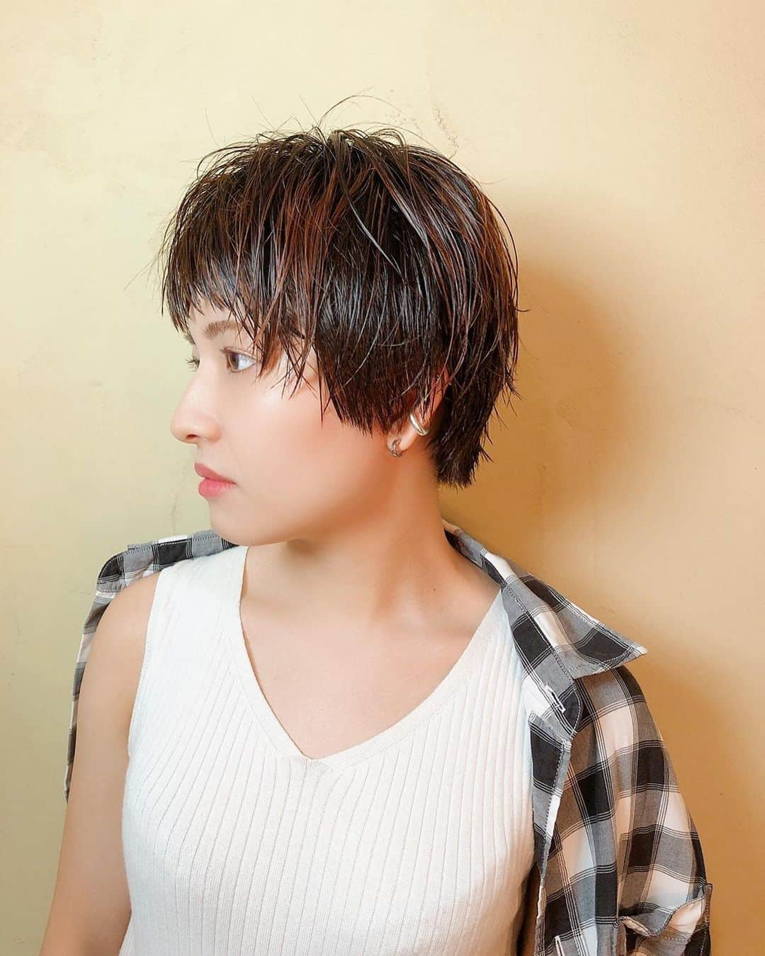 熊田和花さんのインスタグラム写真 - (熊田和花Instagram)「・ #wethairstyle  #shorthair  #orangehair  #salonmodel  ・ 📸@meeeg.s」7月26日 23時05分 - wa_flower_