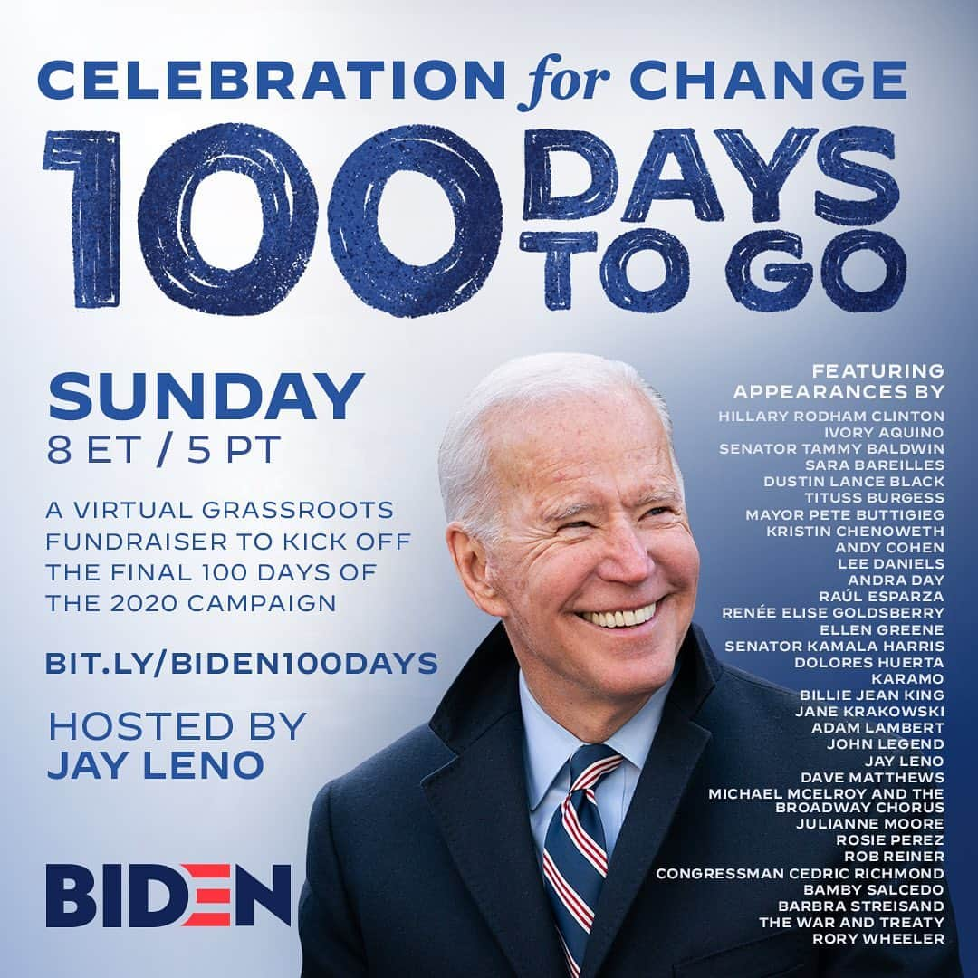 ジュリアン・ムーアさんのインスタグラム写真 - (ジュリアン・ムーアInstagram)「TODAY at 8pm EST join me in a #CelebrationforChange as we come together to support @joebiden’s campaign for President in a virtual grassroots fundraiser with a #100DaysToGo before this very important 2020 election. Under the leadership of the current administration, the United States is being overwhelmed by a pandemic, over 30 million people are unemployed, and in cities around the US we are watching our first amendment rights disappear as they try to silence Black Lives Matter. The only way to change this path is to vote them out on November 3. Please click the link in my bio to register for tonight’s grassroots fundraiser.」7月26日 23時50分 - juliannemoore