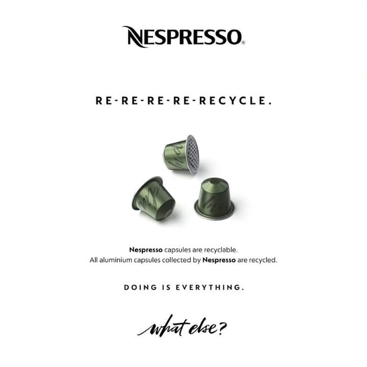 Nespressoさんのインスタグラム写真 - (NespressoInstagram)「When you recycle, your capsules live on. And on and on.  Connect at www.nespresso.com to discover how to recycle your aluminum capsules.   #Nespresso #DoingIsEverything #NespressoSustainability #SustainableCoffee」7月26日 18時59分 - nespresso