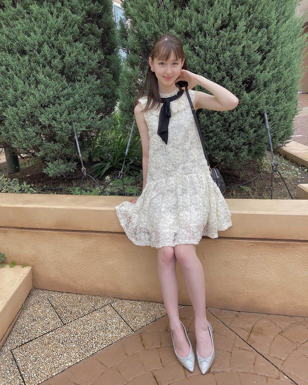 バウエルジゼル愛華さんのインスタグラム写真 - (バウエルジゼル愛華Instagram)「white dress♡  #zara #liquem  #ミスセブンティーン2020 #ミスセブンティーン」7月26日 19時38分 - giselle_aika