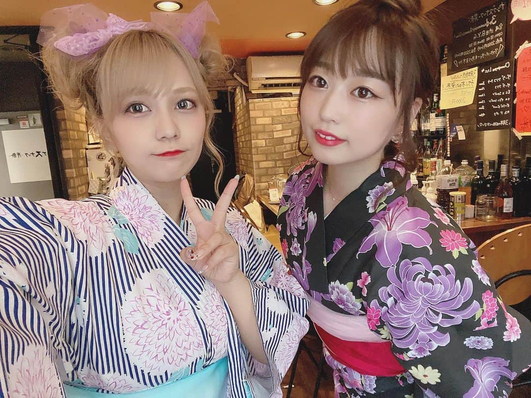 川崎芹奈さんのインスタグラム写真 - (川崎芹奈Instagram)「芽衣ちゃんと♡ #浴衣　#yukata #イベント　#ヘアアレンジ」7月26日 19時44分 - serina_yss