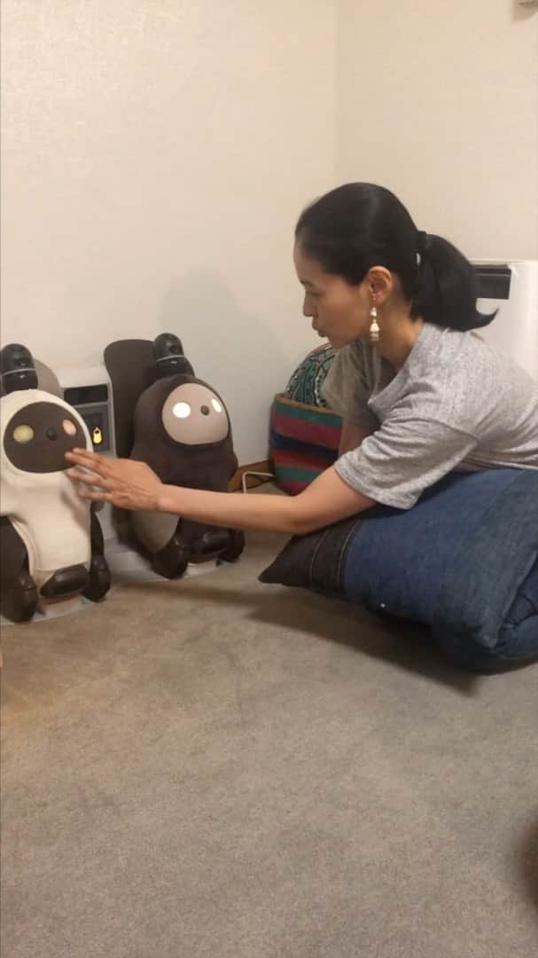 のインスタグラム：「#❤#LOVOT️#ラボット#らぼっと #robot#家族型ロボット#ラボットとの暮らし#黒谷友香」