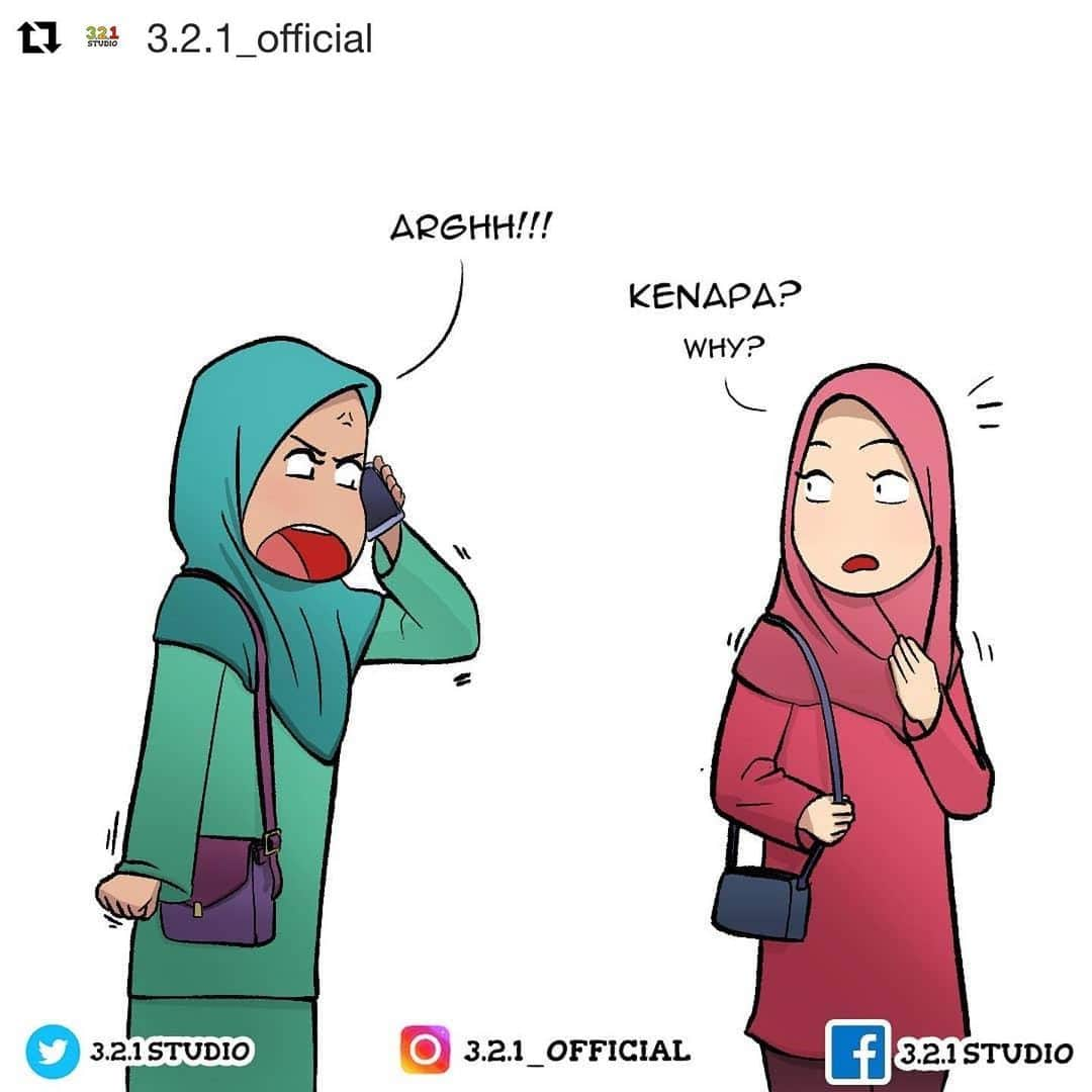 Koleksi Komik Malaysiaさんのインスタグラム写真 - (Koleksi Komik MalaysiaInstagram)「#Repost @3.2.1_official with @get_repost ・・・ Bahagian 1:  Maafkan saya kerana memecahkan rahsia. inilah sebab seseorang lelaki tu selalu lambat jawab call. Para jejaka sekalian! tag dan komenlah kenalan anda untuk menjernihkan keadaan! lepastu ayuh MOBA! . Psss, kami ada halaman rasmi di Instagram @3.2.1_official , Facebook dan juga Twitter! Jemput 'like" dan "follow" halaman rasmi kami😁 . Ingat semua! Amalkan langkah pencegahan Covid-19! Bersama kita putuskan rantaian Covid-19! Tag kawan2, keluarga, abang, adik, kakak, kyodai, nakama, cikgu, kenalan dan komen sikit kat bawah👇😘  . Part 1:  Forgive me for breaking the secret. This is the reason why man always late to answer the call. Guys! Tag and comment your contacts to clarify the situation! The let's MOBA! . Psss, we have page on Instagram @3.2.1_official, Facebook and Twitter. You guys are invited to "like' and 'follow' our official page there😁 . Remember guys! Practice Covid-19 Prevention Steps! Together we break Covid-19 chain! What else! Tag your friends, family, brothers, sisters, kyodai, nakama, teachers, anyone and comments below👇😘 . #comic #comics #comicstrip #animation #malaysia #komik #komikmalaysia #animasi #anime #cartoon #cartoonist #cartoons #drawing #illustration #mangaartist #mangadrawing #illustrator #komikstrip #gengkomik #webcomic #webtoon #kartun #friendship #kawan #covid_19 #321OFFICIAL #stayhome #malaysiancomic #sekolah friends」7月26日 21時31分 - tokkmungg_exclusive