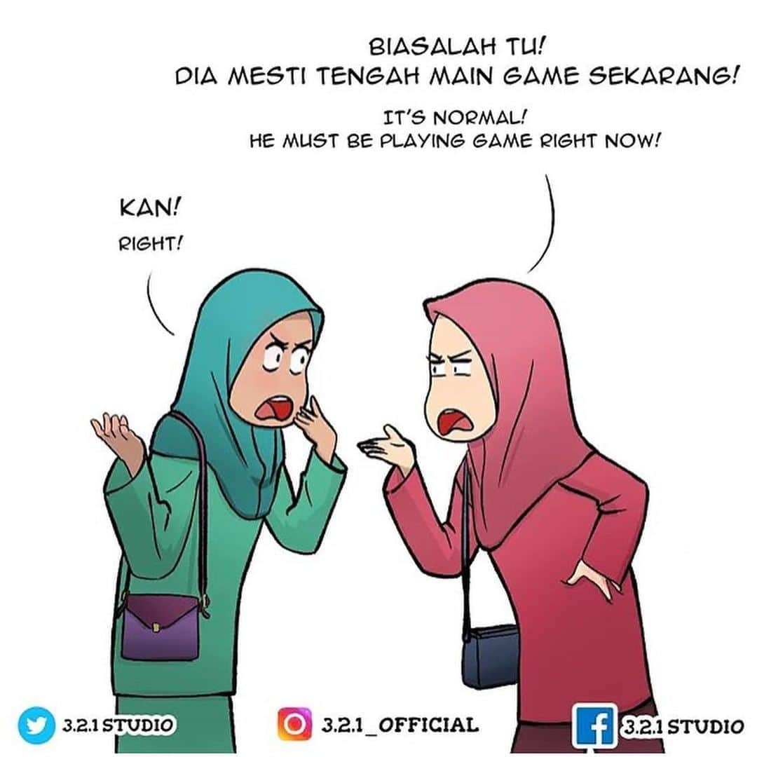 Koleksi Komik Malaysiaさんのインスタグラム写真 - (Koleksi Komik MalaysiaInstagram)「#Repost @3.2.1_official with @get_repost ・・・ Bahagian 1:  Maafkan saya kerana memecahkan rahsia. inilah sebab seseorang lelaki tu selalu lambat jawab call. Para jejaka sekalian! tag dan komenlah kenalan anda untuk menjernihkan keadaan! lepastu ayuh MOBA! . Psss, kami ada halaman rasmi di Instagram @3.2.1_official , Facebook dan juga Twitter! Jemput 'like" dan "follow" halaman rasmi kami😁 . Ingat semua! Amalkan langkah pencegahan Covid-19! Bersama kita putuskan rantaian Covid-19! Tag kawan2, keluarga, abang, adik, kakak, kyodai, nakama, cikgu, kenalan dan komen sikit kat bawah👇😘  . Part 1:  Forgive me for breaking the secret. This is the reason why man always late to answer the call. Guys! Tag and comment your contacts to clarify the situation! The let's MOBA! . Psss, we have page on Instagram @3.2.1_official, Facebook and Twitter. You guys are invited to "like' and 'follow' our official page there😁 . Remember guys! Practice Covid-19 Prevention Steps! Together we break Covid-19 chain! What else! Tag your friends, family, brothers, sisters, kyodai, nakama, teachers, anyone and comments below👇😘 . #comic #comics #comicstrip #animation #malaysia #komik #komikmalaysia #animasi #anime #cartoon #cartoonist #cartoons #drawing #illustration #mangaartist #mangadrawing #illustrator #komikstrip #gengkomik #webcomic #webtoon #kartun #friendship #kawan #covid_19 #321OFFICIAL #stayhome #malaysiancomic #sekolah friends」7月26日 21時31分 - tokkmungg_exclusive