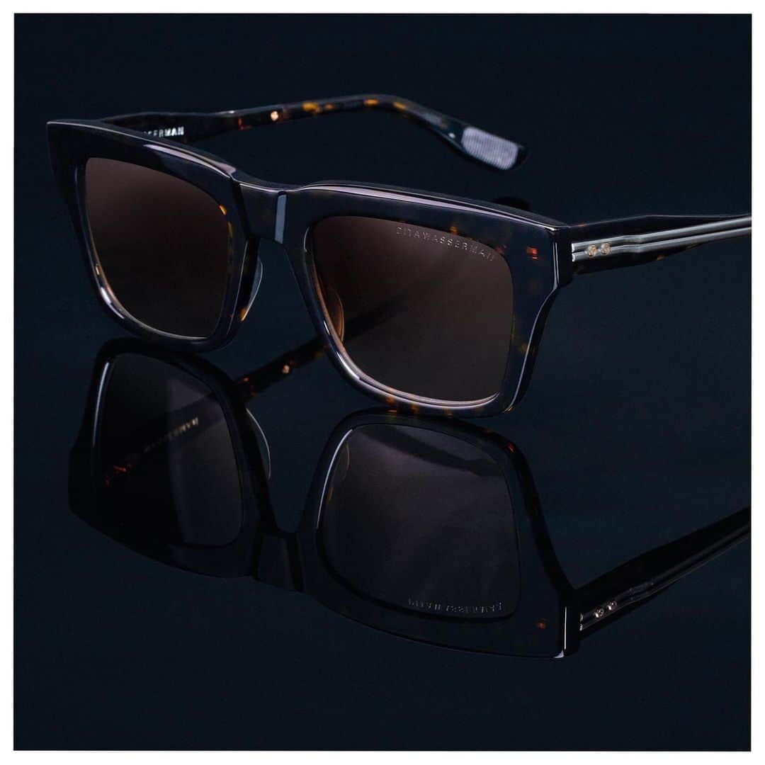 ディタのインスタグラム：「The spirit of bold creativity is captured in DITA's Wasserman. Combinations of acetate and Titanium materials balance the frame's unique internal and external construction. #DITAeyewear #DITAsunglasses #DITAWasserman #DITA」