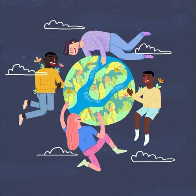 unicefさんのインスタグラム写真 - (unicefInstagram)「Young people are starting to reimagine the world they want to see after #COVID19.   Let’s not go back to normal, but build back better! Illustration by Ellie Zahedi. Are you a young artist, too? Follow our @voicesofyouth account and submit your content!」7月27日 0時45分 - unicef