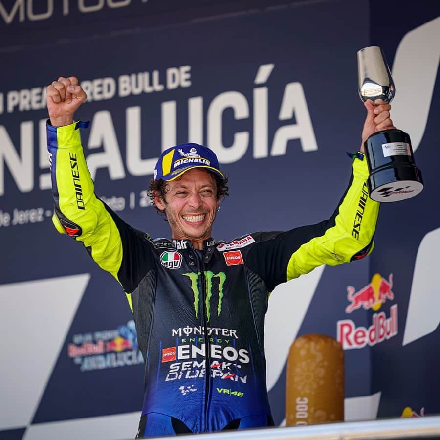 YamahaMotoGPさんのインスタグラム写真 - (YamahaMotoGPInstagram)「🗣️ @valeyellow46, #AndaluciaGP Race Result - P3:  "I‘m very happy because it‘s been a long time since I was on the podium. We‘re coming back from a bad period with bad results. So this weekend we started working in another way. I‘m very happy with the work David Muñoz did, and the rest of my team also did a good job. I was able to make a good lap at the start, and after that the race was so long. But I‘m happy to be back on the podium. For me it‘s not quite like a victory, but it‘s similar."  #MonsterYamaha  #MotoGP」7月27日 1時54分 - yamahamotogp