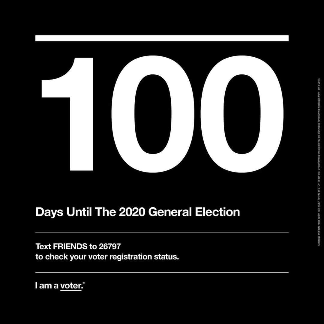 Milk Makeupさんのインスタグラム写真 - (Milk MakeupInstagram)「What's up Milk Fam ✨ Today is 100 days before Election Day and friends don't let friends skip elections 🙅🏽‍♀️ For #RegisterAFriendDay, please share this post, tag your friends, and register to vote by texting FRIENDS to 26797. It couldn't be easier ✨」7月27日 2時02分 - milkmakeup