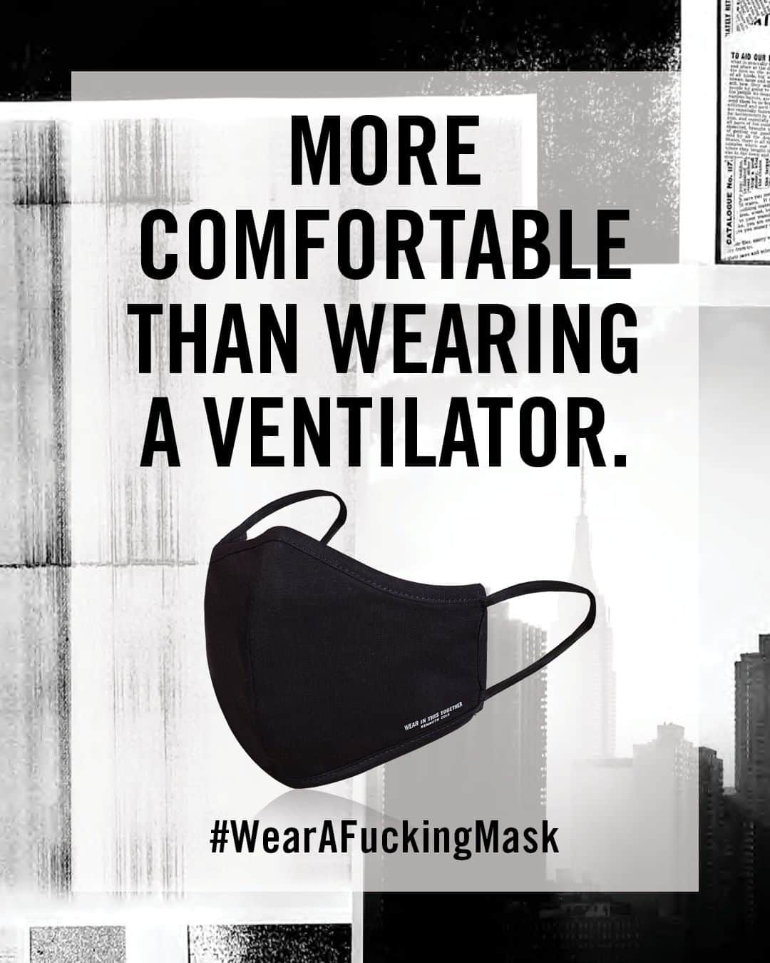 のインスタグラム：「It's time to face reality and #WearAFuckingMask.」
