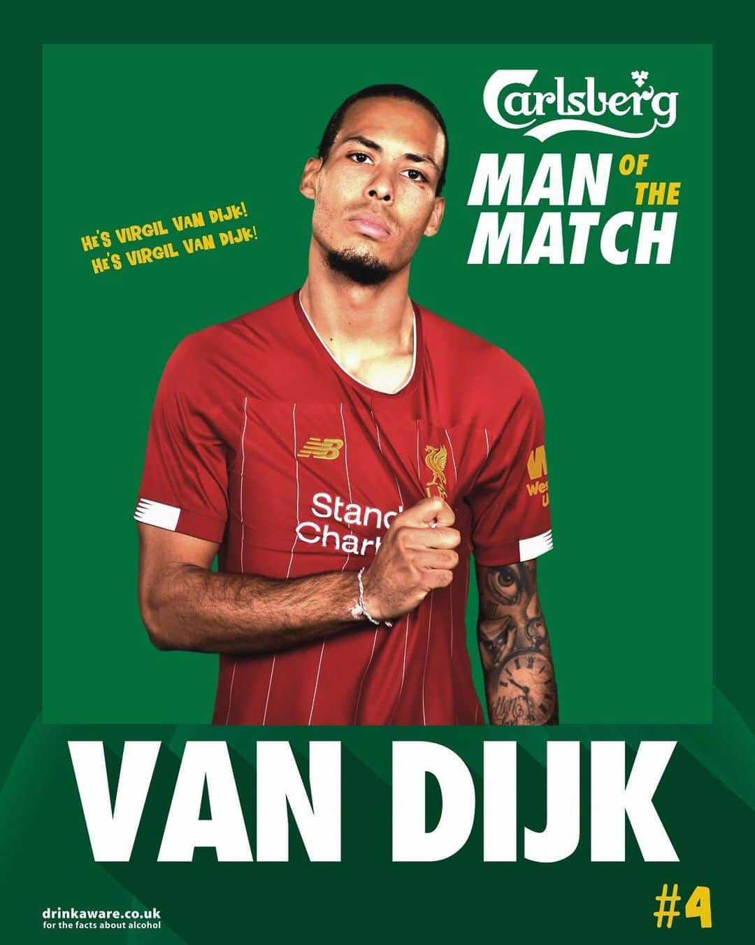 リヴァプールFCさんのインスタグラム写真 - (リヴァプールFCInstagram)「HE’S VIRGIL VAN DIJK 💪🔴 Your @carlsberg Man of the Match for our final game of the season 🙌 #NEWLIV #LiverpoolFC #LFC #Liverpool」7月27日 3時53分 - liverpoolfc