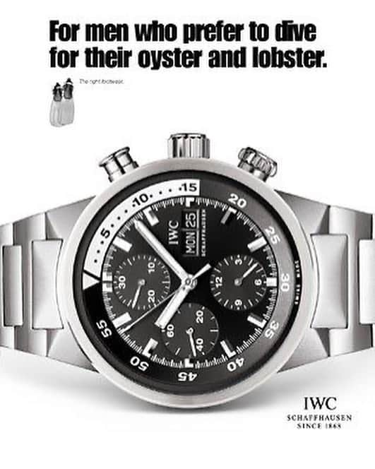 Daily Watchさんのインスタグラム写真 - (Daily WatchInstagram)「A couple of old IWC advertisements. Which is your favorite? 😅 @iwcwatches All credit goes to the right owners (DM for credit).」7月27日 6時08分 - dailywatch
