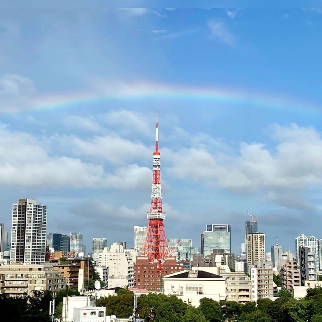 佐藤ちひろさんのインスタグラム写真 - (佐藤ちひろInstagram)「サンデーステーションの衣装、ブランドは #トップス #スカート 共にLAISSE PASSEです。 綺麗な黄色のニットとドット柄のスカートがとても素敵でした☺️  今日はスイカの日ですね！ 購入したスイカ一玉は友人にお裾分けをしたりジュースにしたりしました！  スイカは熱中症対策にも良いみたいです🤓  体の冷えにもつながってしまうので、もちろん食べ過ぎには注意が必要ですね🍉  #サンデーステーション　#サンステ　#衣装　#黄色　#スイカの日　#スイカ　#すいか　#🍉　#大好き　#熱中症対策　#食べ過ぎ注意　#虹　#東京タワー」7月27日 16時49分 - chihiro.sato_ex