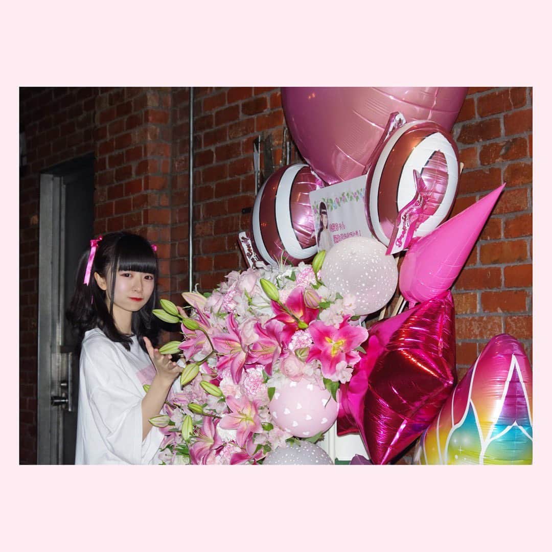 橋本美桜のインスタグラム：「橋本美桜生誕祭2020 ありがとうございました！ スタンドフラワーもめちゃくちゃに可愛かった🥺」