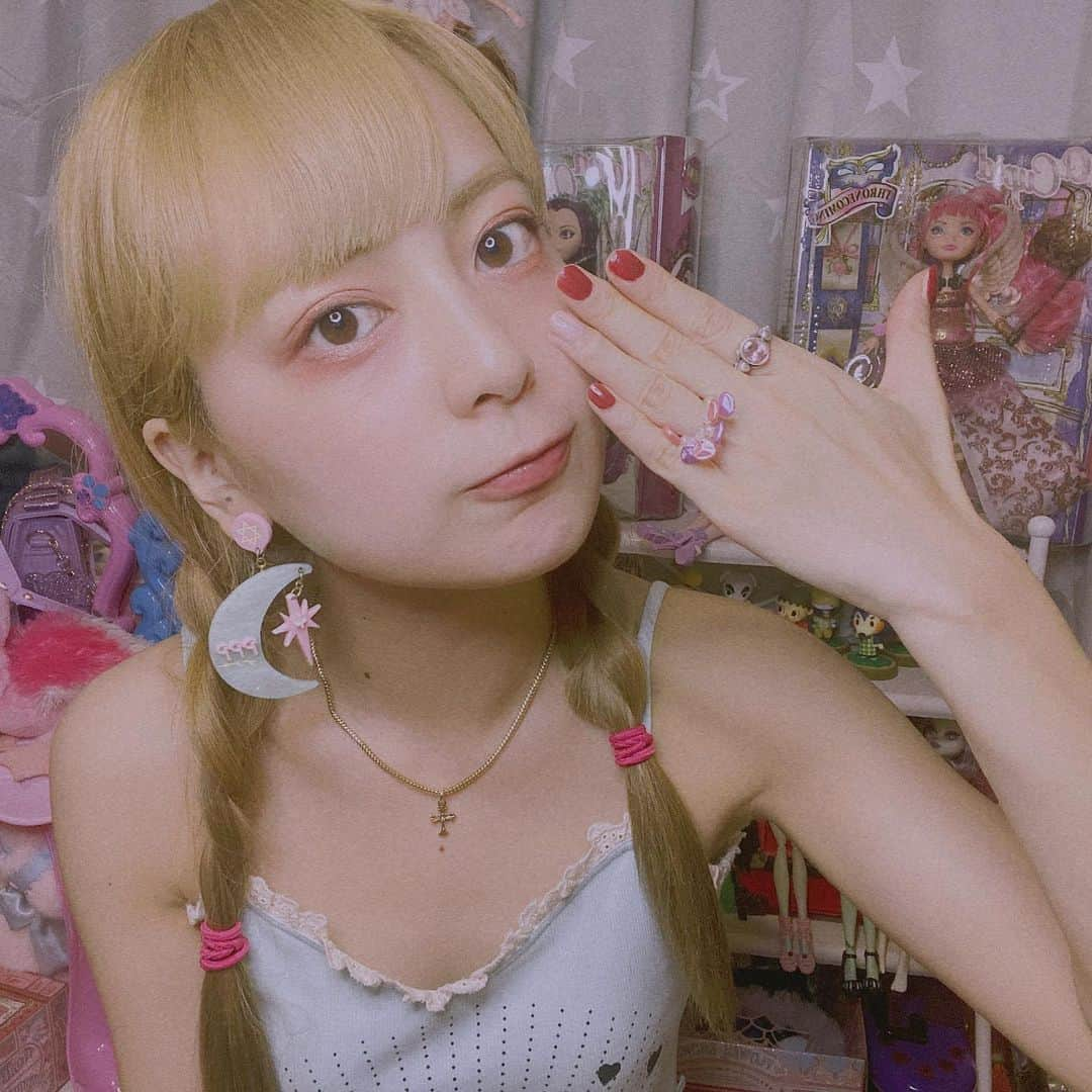 水森依音さんのインスタグラム写真 - (水森依音Instagram)「🌜🌝🌛💐」7月27日 17時32分 - ion_mizumori