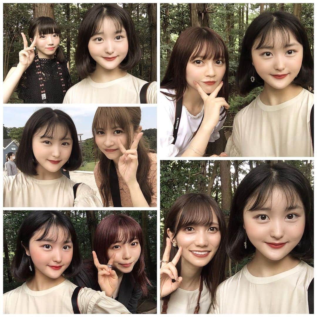 新井乃亜さんのインスタグラム写真 - (新井乃亜Instagram)「☔️ ムーミン村へ行ったときの写真😆❤️ 久しぶりにみんなに会えた🥰❤️ 突然行ったのに優しくしてくれてありがとうございます。😢 みんなと撮った写真は、わたしの顔が全部同じだったので1枚にまとめました😀💧 みんなの写真展観に行かないと！☺️ 楽しかった〜😇  #ムーミン #ムーミンバレーパーク」7月27日 14時21分 - noa__arai