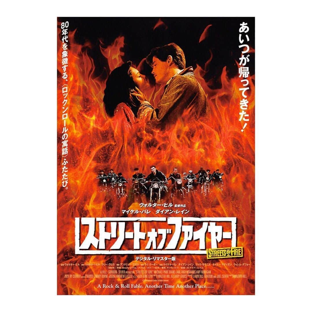 原舞歌のインスタグラム：「蝉も鳴き始めたので 何だかメラメラしている熱熱映画を見たい  マイケルパレがひたすらにかっこいいストリートオブファイヤーに  アクションシーンがかっこいいより美しい！！男の絆も美しい！！ジョニートーのエグザイルとか  太陽を盗んだ男はアクションじゃないけど最高にメラメラしていた作品！！エネルギーが半端じゃない！！ でも最強兵器を手にしたとしても1人ってこんなに力ないものなんだって チクッと寂しくなる映画  #映画 #映画鑑賞 #映画ノート #ストリートオブファイヤー #エグザイル #太陽を盗んだ男 #movie #streetsoffire #exiled」