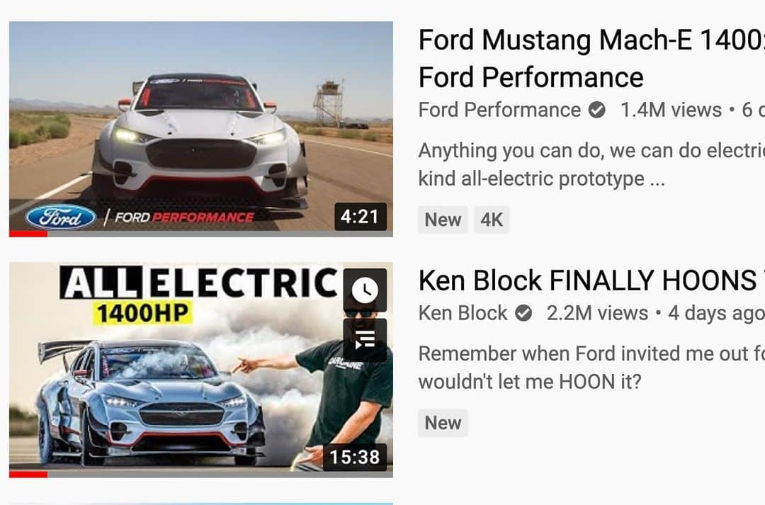 ケン・ブロックさんのインスタグラム写真 - (ケン・ブロックInstagram)「Most everyone seems to be liking the new Ford Mustang Mach E 1400! If you haven’t seen theses two videos of that 1400 hp electric motor’d beast, go check them out on @FordPerformance and my YouTube channels (link in bio). They are worth the watch! #tireslayer #FordMustang #MachE1400」7月28日 3時09分 - kblock43