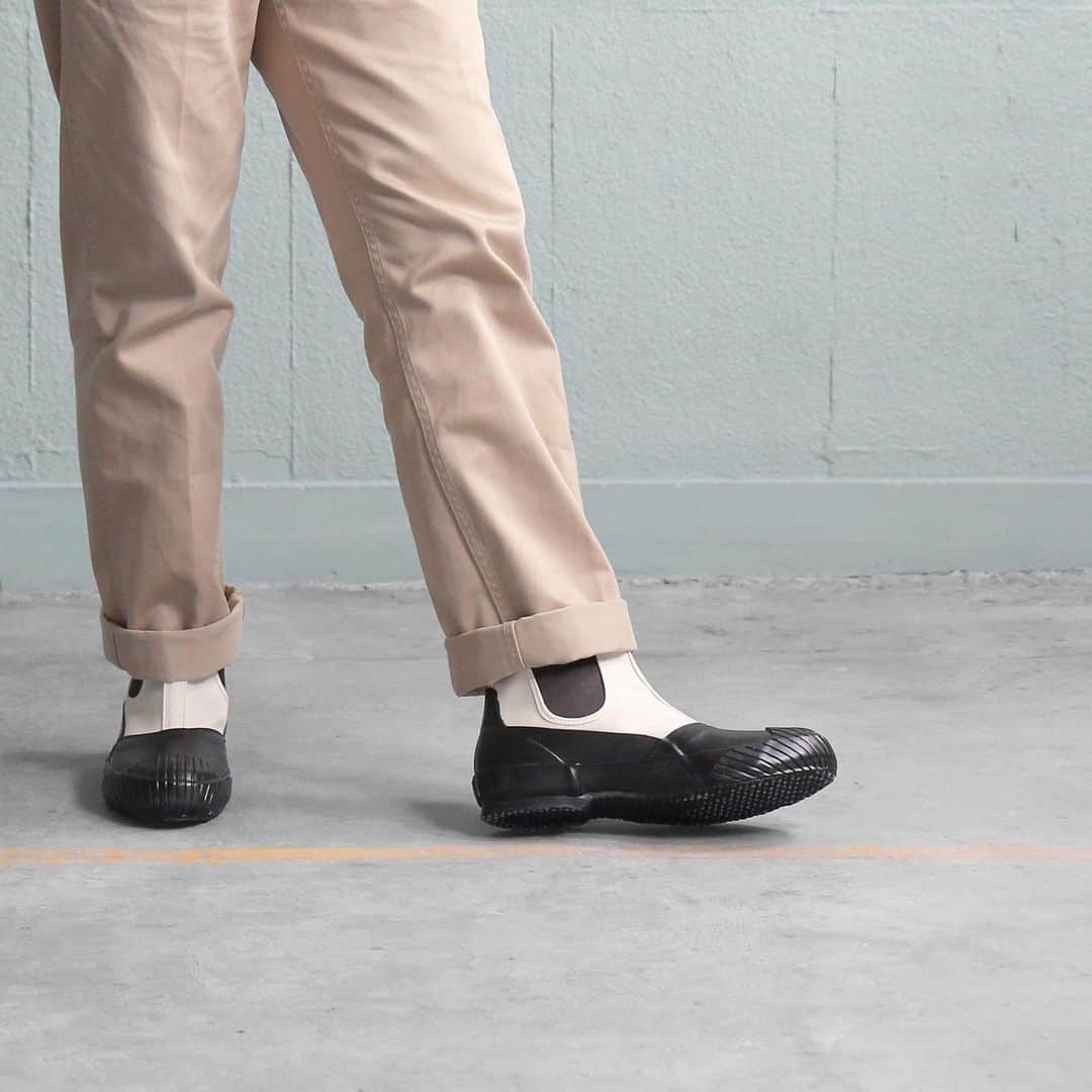 MOONSTARのインスタグラム：「ALW SIDEGOA / BEIGEBLACK  #moonstarshoes  #finevulcanized  #alwsidegoa  #madeinkurume」