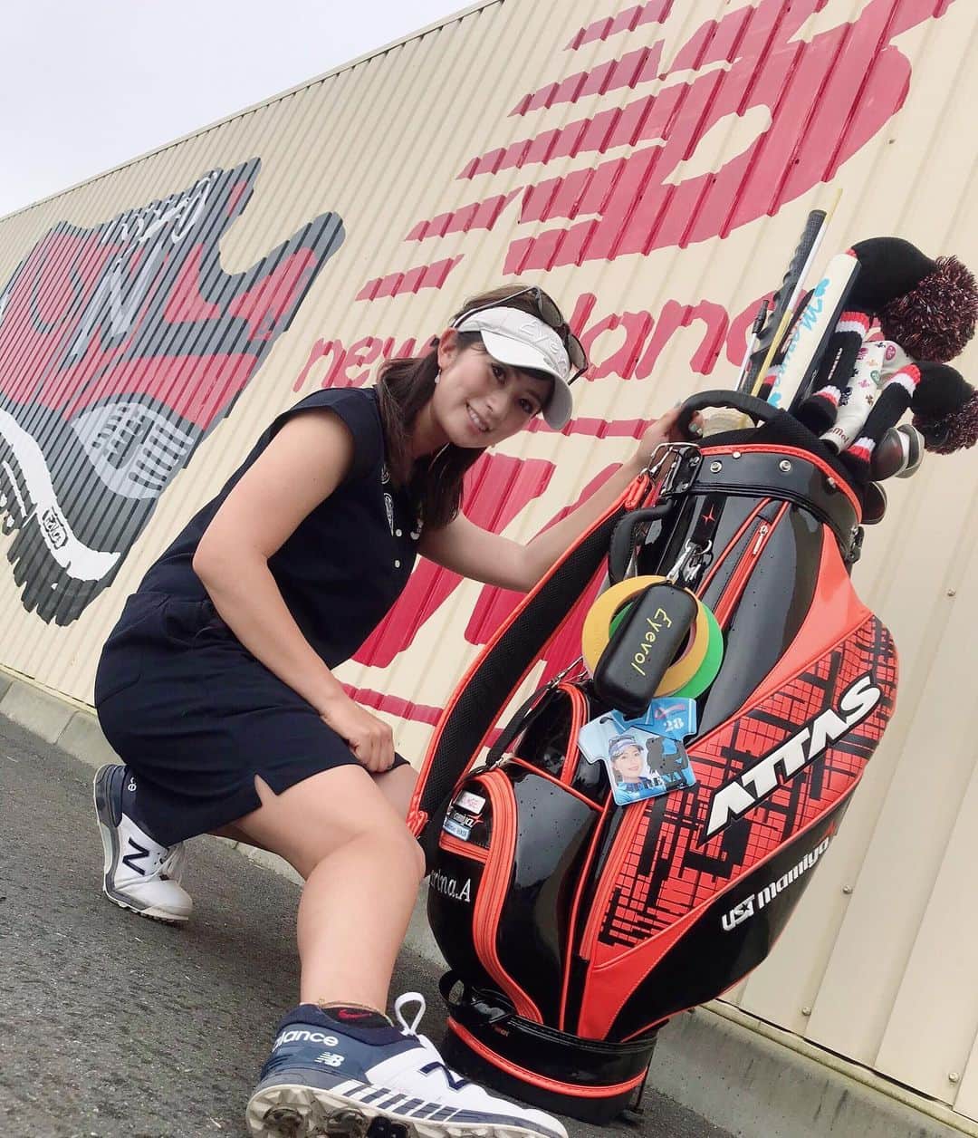 青木茉里奈のインスタグラム：「撮影でした⛳️ またご報告します🧡 ・ ・ ・ #golf #撮影  #ありがとうございました #感謝 #✨」