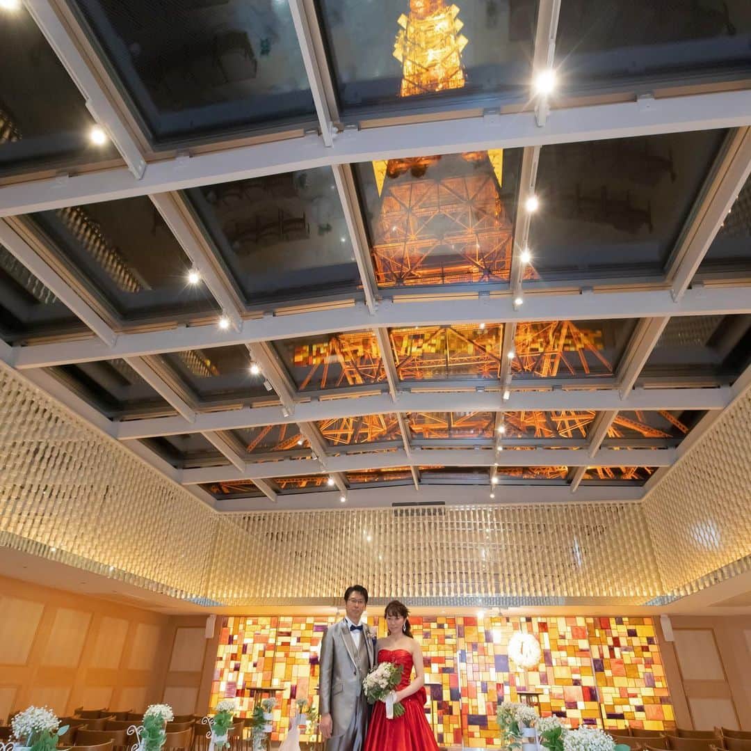 東京タワーの麓の結婚式のグルメインスタ