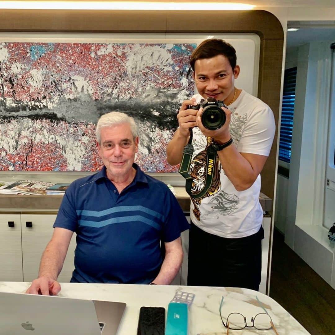 トニー・ジャーのインスタグラム：「With super power and  Mr.nice guy mike selby (Thank you for your holidays forever)」
