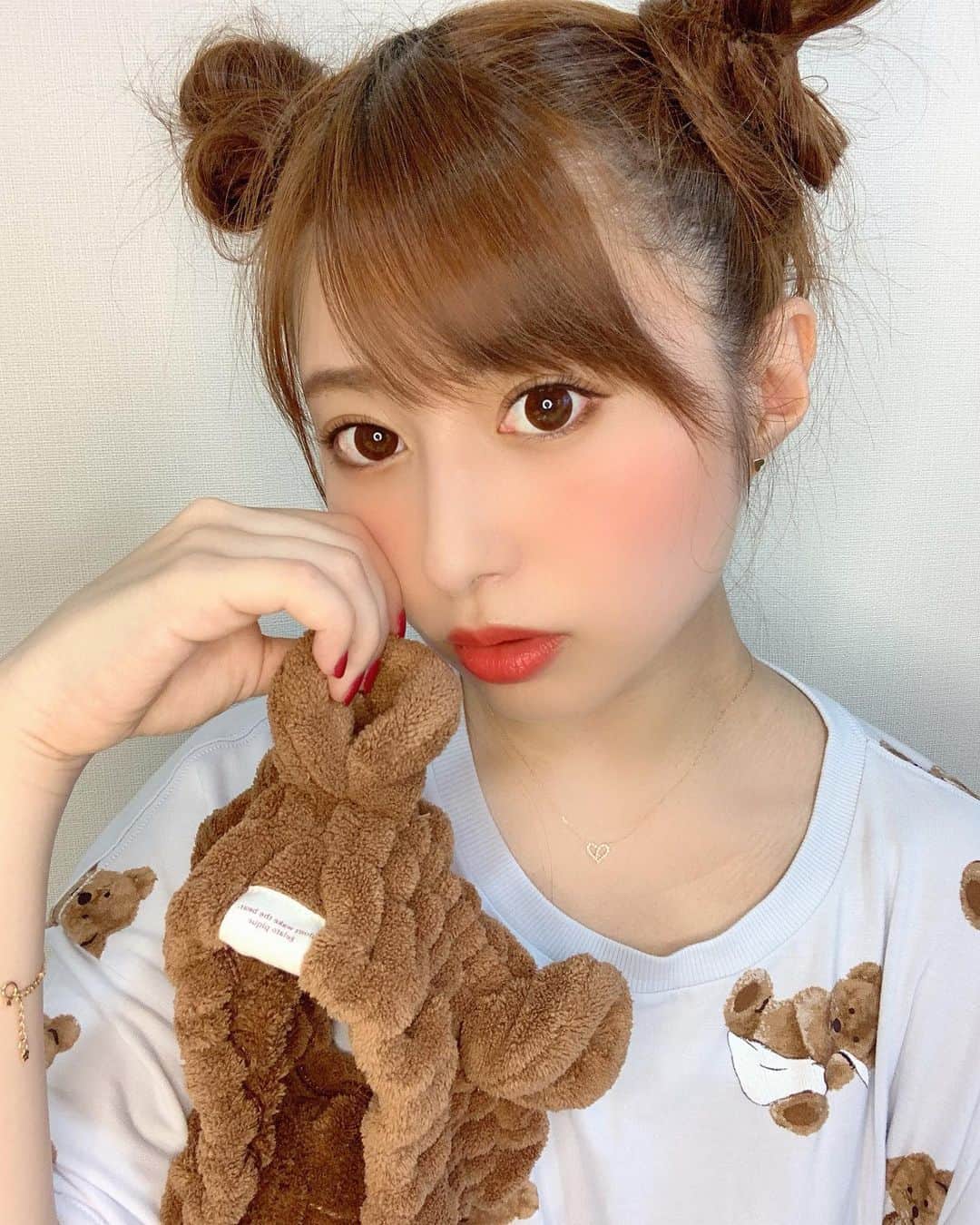 成瀬心美さんのインスタグラム写真 - (成瀬心美Instagram)「🧸 . . ぼっくはくまっ くまっ くまっ くまー。 . . #bear #gelatopique #roomwear」7月27日 20時13分 - coco3ndazo